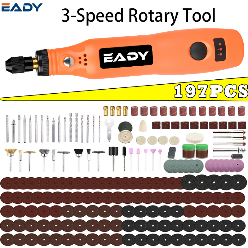 Power Tools For Woodworking - USB Cordless Rotary Tool Kit –