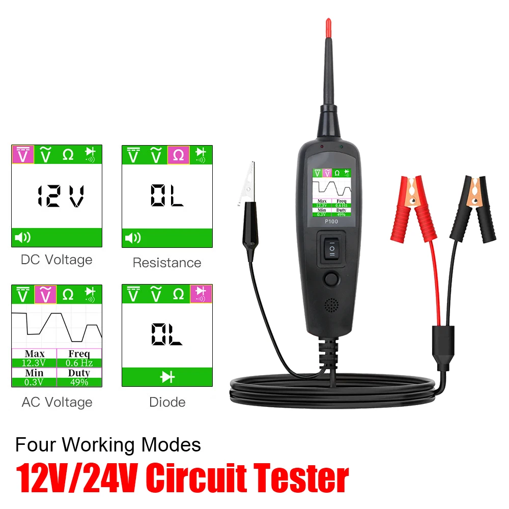 Power Tools Voltage - P100 Automotive Circuit Tester 12V 24V