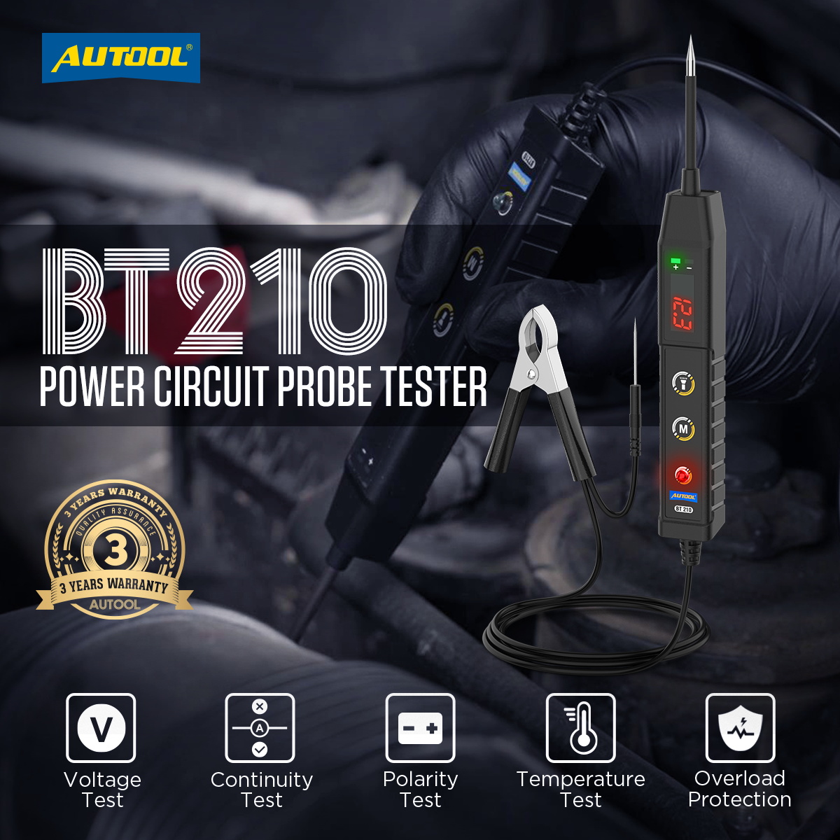 AUTOOL New BT210 Car Circuit T - огляд і ціна Power Tools Voltage
