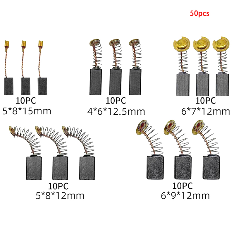 * New Sale 50pcs Carbon Brush  - огляд і ціна Power Tools On Sale